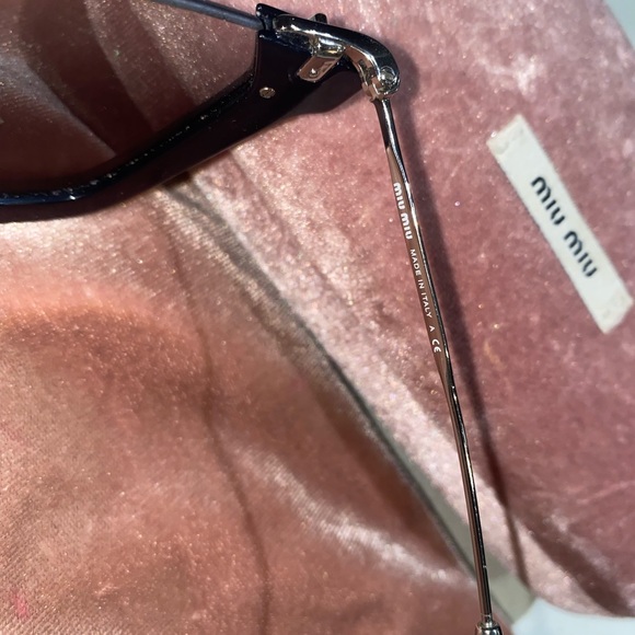 MIU MIU BLACK HALF RIM SUNGLASSES 🕶🖤 - Picture 4 of 4